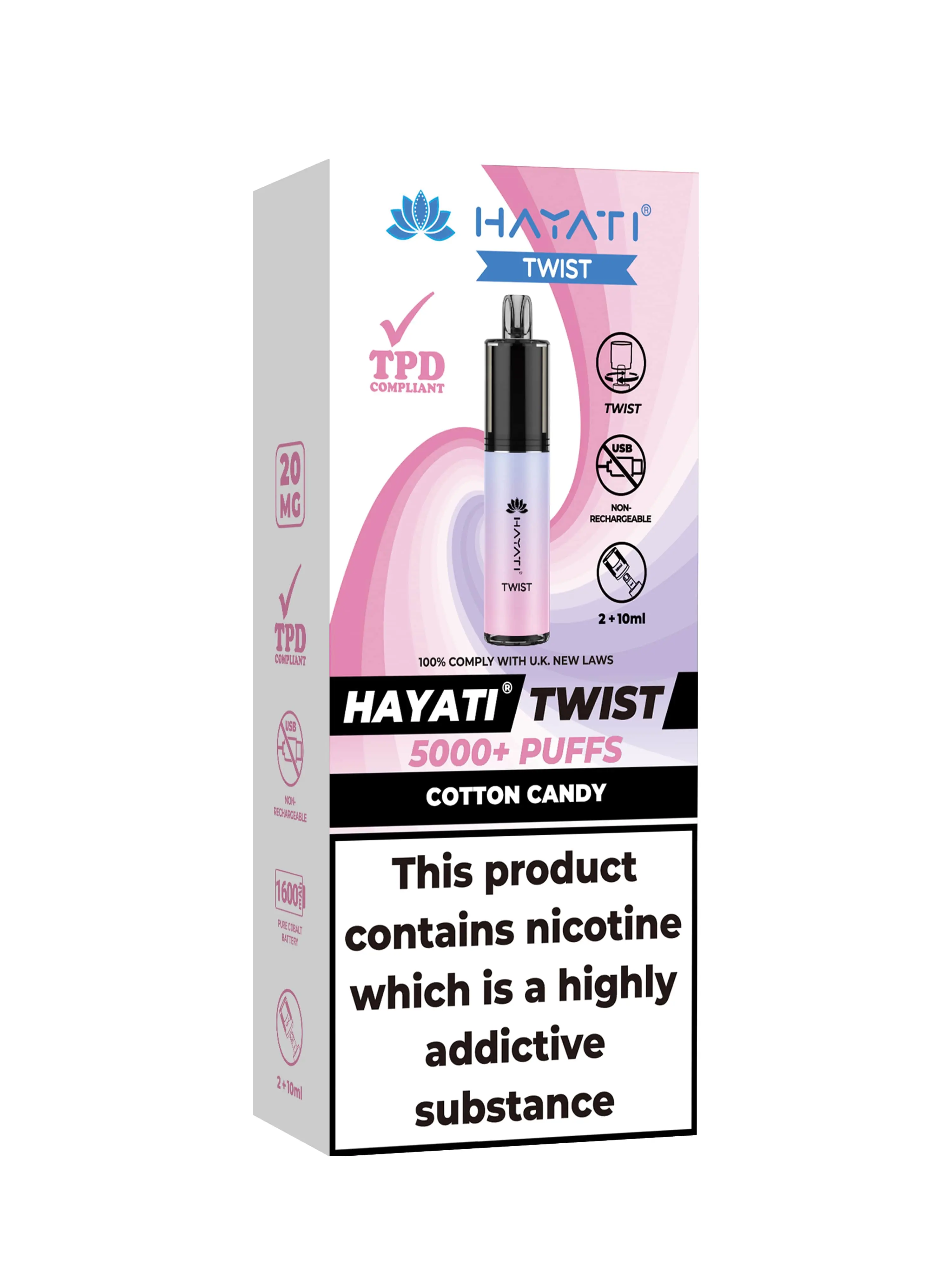 Cotton Candy Hayati Twist 5000 Disposable Pod Kit